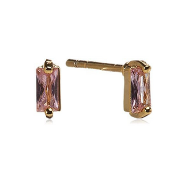 Cubic stud earrings