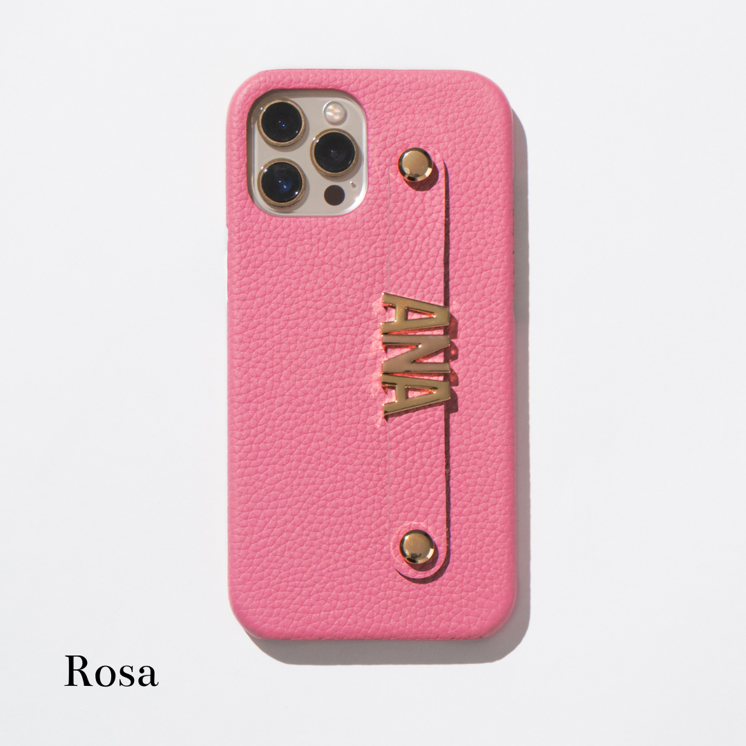 Funda Lujo Cuero Carcasa S07 para Apple iPhone 15 Pro Max Oro Rosa