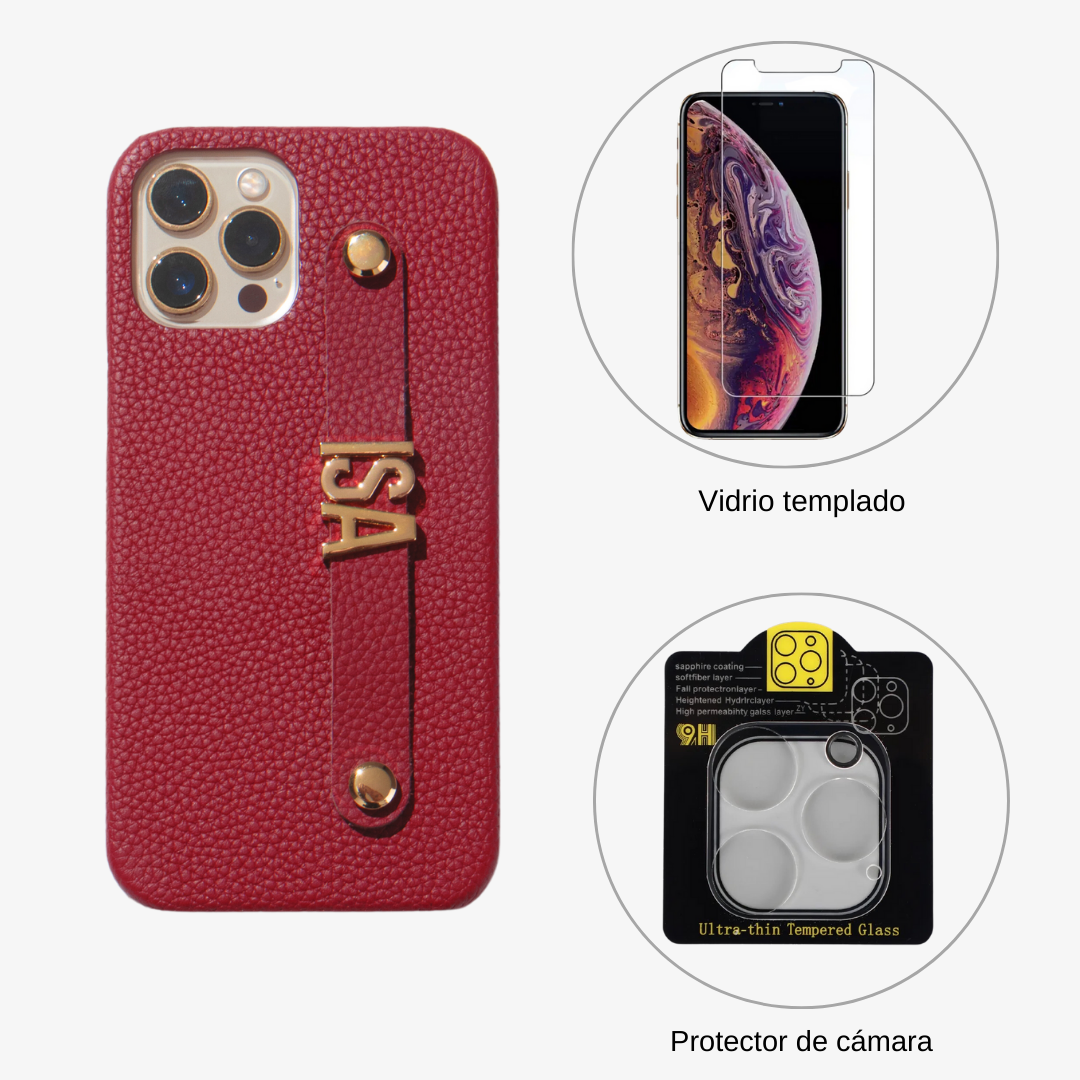 Para iPhone 12 Pro Max Skin Funda de teléfono de vidrio templado