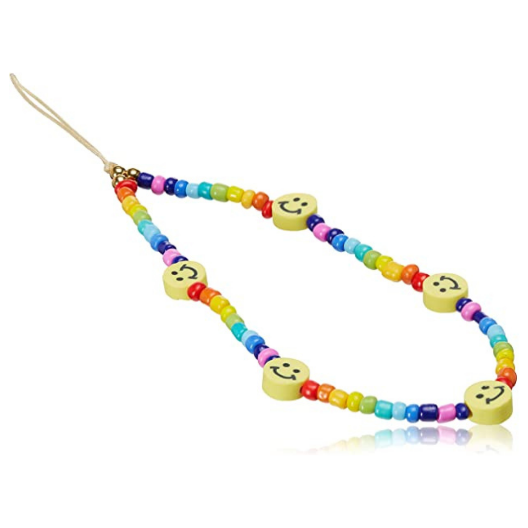 Smiley phone strap