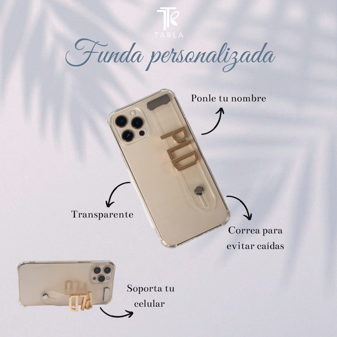  Funda personalizada para iPhone 13 Mini, diseño de teléfono con  imagen y texto, carcasa de vidrio templado antiarañazos con protector de  lente : Celulares y Accesorios